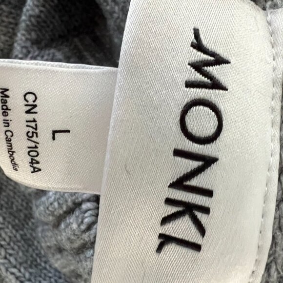 Grey Knit Sweater Maxi Dress with High Neck - Picture 5 of 9